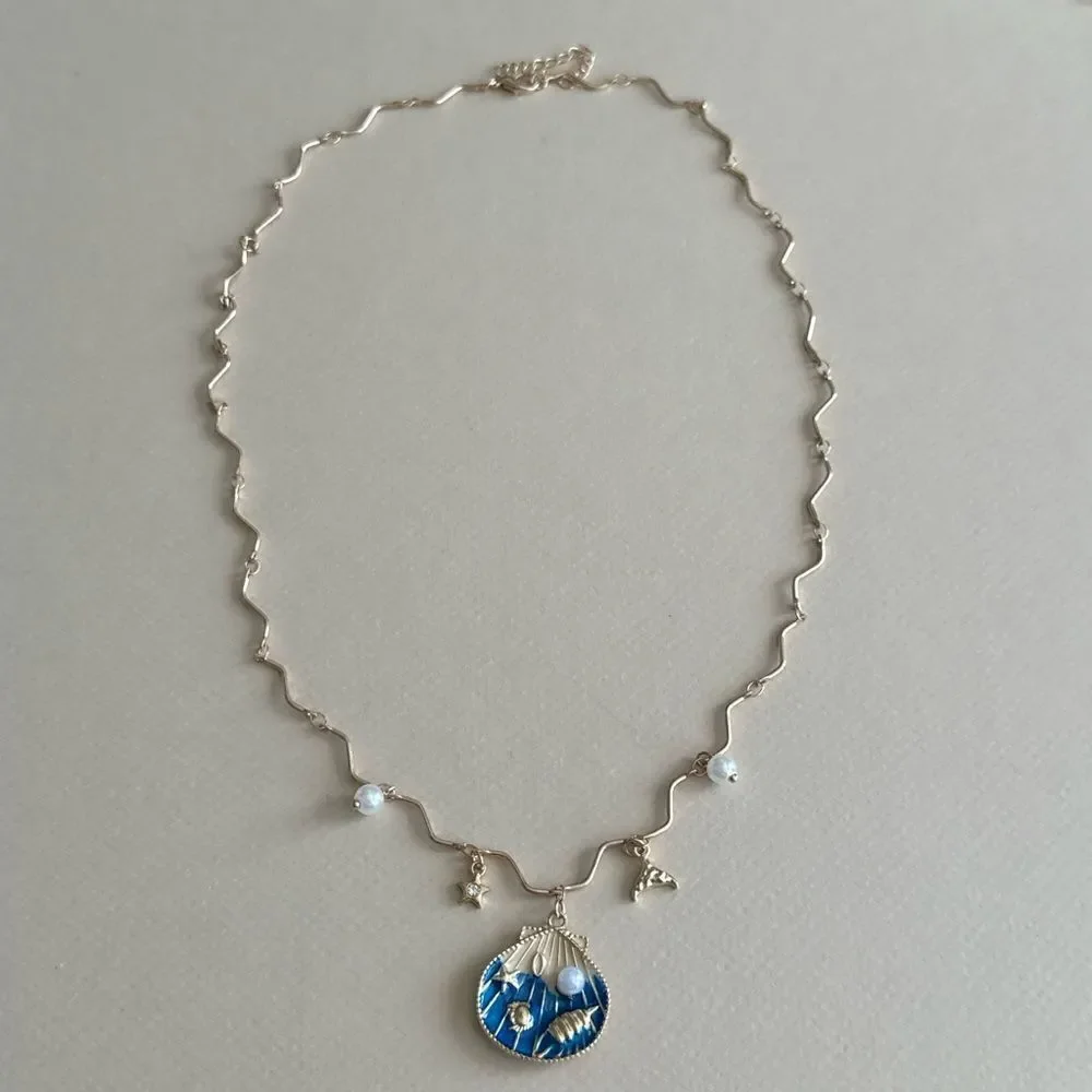 Seashell necklace N1955 - Picture 2 of 5